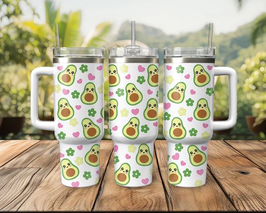 Discover Avocado, 40oz Tumbler, Tumbler With Lid and Straw,Perfect Gift