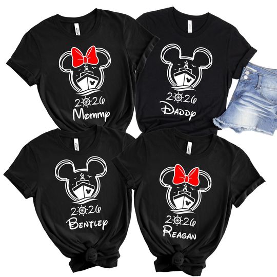Discover 2026 Disney Year Personal Ship Family Name Vacation Shirts Matching Cruise Shirts Disney Shirts Disney Mickey DCL Disney Cruise Group