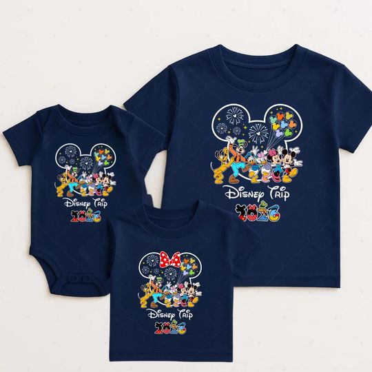 Discover Disney Trip 2026 Family Matching Shirt, Mickey and Friends Vacation T-shirt