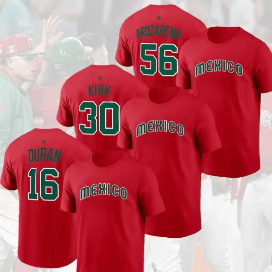 Discover Mexico Baseball 2026 World Baseball Classic Name & Number Gift For Fan