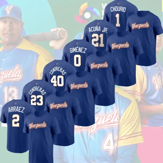 Discover Venezuela Baseball 2026 World Baseball Classic Name & Number Fan Gift