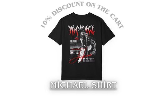 Discover Vintage Michael Jackson King of Pop Graphic T-Shirt