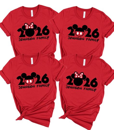 Discover 2026 Disney Year Personalized Family Name Vacation Shirts Matching Cruise Shirts Disney Shirts Disney Mickey DCL Disney Cruise Group