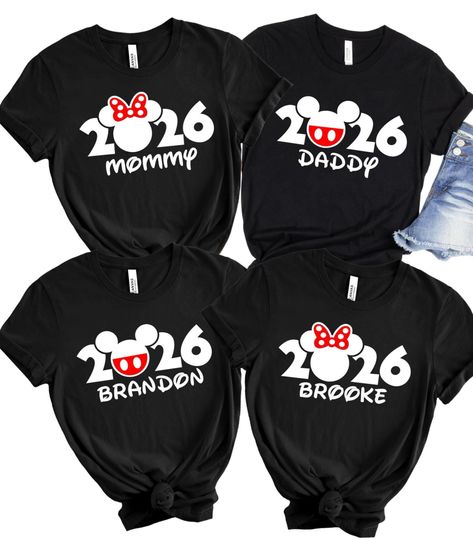 Discover 2026 Disney Year Personalized Family Name Vacation Shirts Matching Cruise Shirts Disney Shirts Disney Mickey DCL Disney Cruise Group
