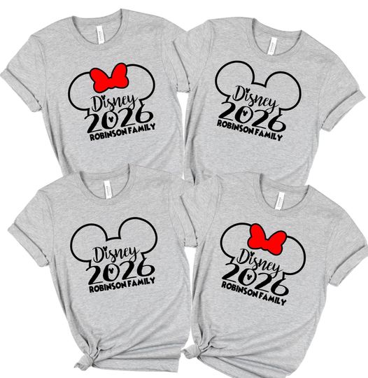 Discover 2026 Disney Year Personalized Family Name Vacation Shirts Matching Cruise Shirts Disney Shirts Disney Mickey DCL Disney Cruise Group