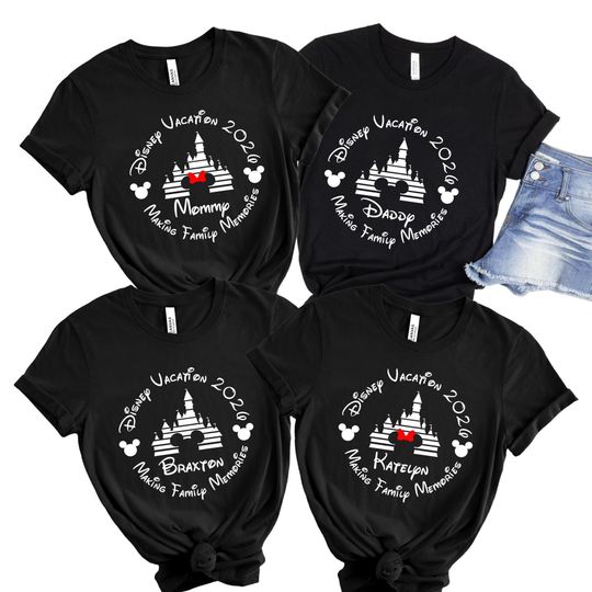 Discover 2026 Disney Year Personalized Family Name Vacation Shirts Matching Cruise Shirts Disney Shirts Disney Mickey DCL Disney Cruise Group