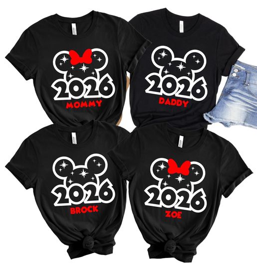 Discover 2026 Disney Family Vacation Shirts, Disneyland Matching Vacation Shirts, Disney Cruise Shirts, Disney Family Name Cruise Shirt DCL