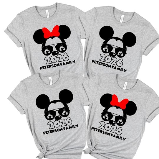 Discover 2026 Disney Family Vacation Shirts, Disneyland Matching Vacation Shirts, Disney Cruise Shirts, Disney Family Name Cruise Shirt DCL