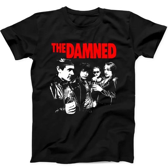 Discover The Damned 1977 Vinyl Cover T-Shirt Black
