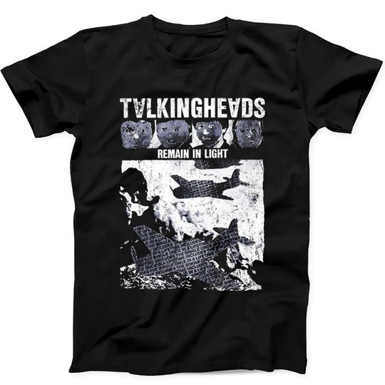 Talking Heads Remain In Light Punk Rock T-Shirt Black
