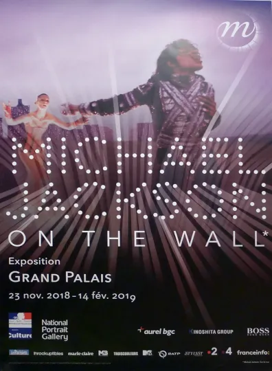 Discover MICHAEL JACKSON - RARE PARIS ORIGINAL EXHIBITION LARGE SIZE POSTER