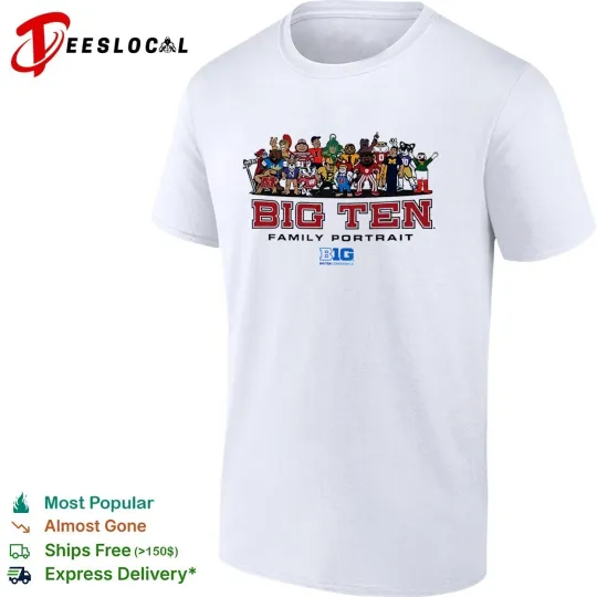 Discover Big ten family portrait mascot of Big Ten Conference shirt