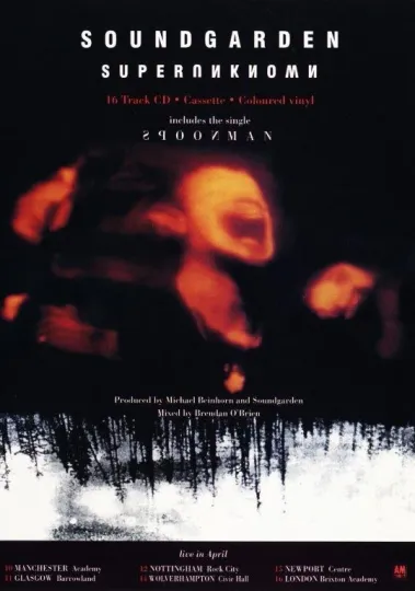 SOUNDGARDEN Superunknown Poster Print