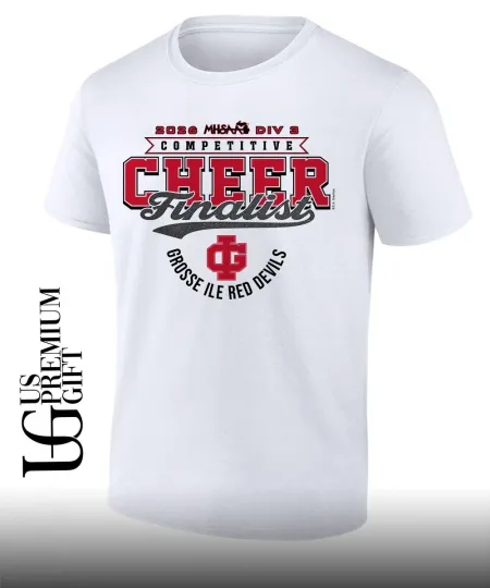 Discover Red Devils 2026 MHSAA Competitive Cheer D3 Finalist shirt