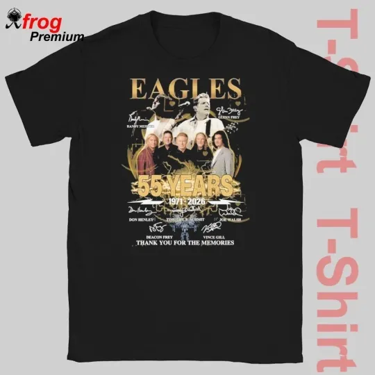 Discover Eagle 55 Years 1971-2026 Signature Thank You T-Shirt Unisex