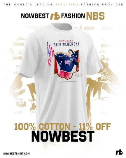Discover Zach Werenski Gold Medalist Team USA 2026 signature shirt