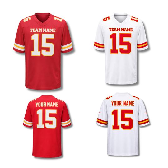 Discover Kansas City Custom Jersey, Chiefs Fan Shirt, Personalized Football Game Day Jersey