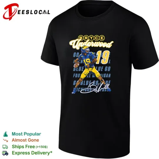 Discover Bryce Underwood Michigan Wolverines football signature 2026 shirt