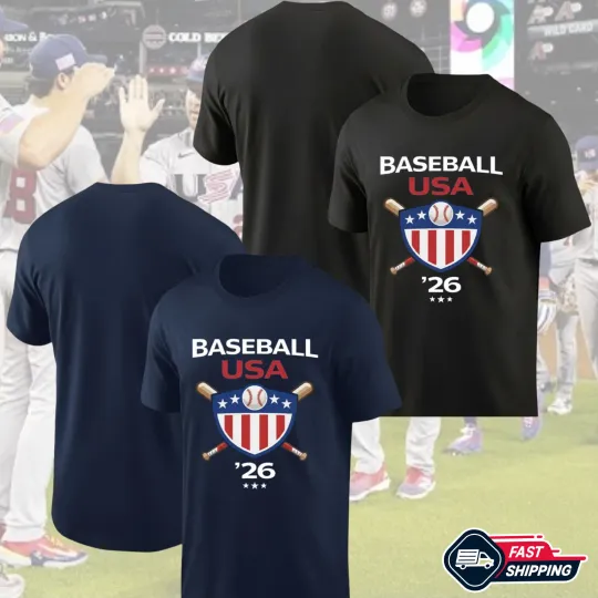 Discover USA World Baseball Classic 2026 T-Shirt Unisex