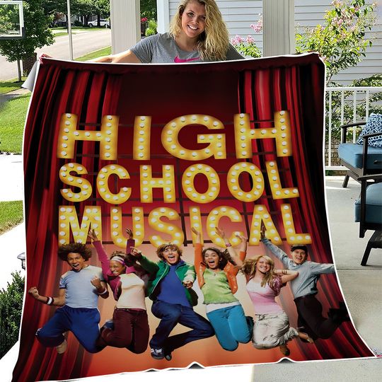 High School Musical Blanket Soft Flannel Bed Sofa Couch Throw Birthday Gift