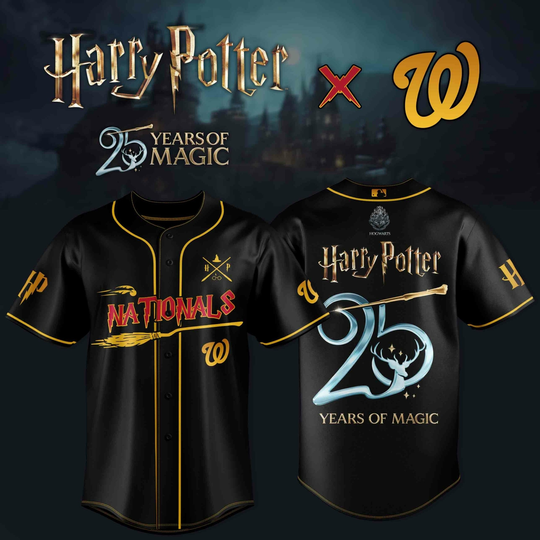 Washington Nationals X Harry Potter – 25 Years of Magic Baseball Jersey