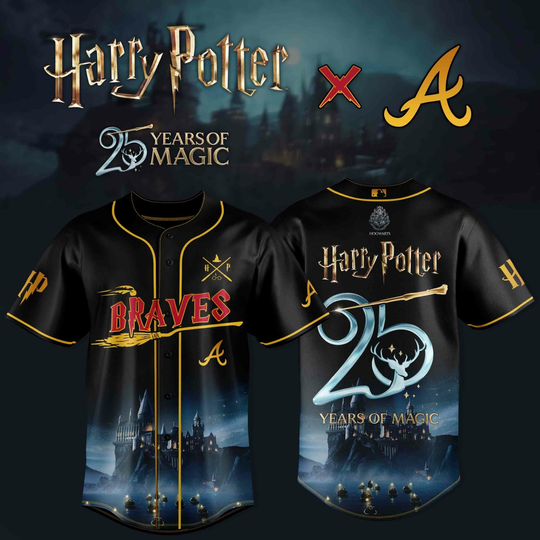 Atlanta Braves X Harry Potter – 25 Years of Magic New Release Baseball Jersey