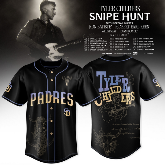 Discover San Diego Padres X Tyler Childers – Snipe Hunt Baseball Jersey