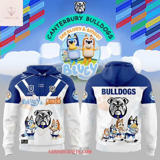 Canterbury-Bankstown Bulldogs BlueyDad Day 2026 NRL Game Hoodie