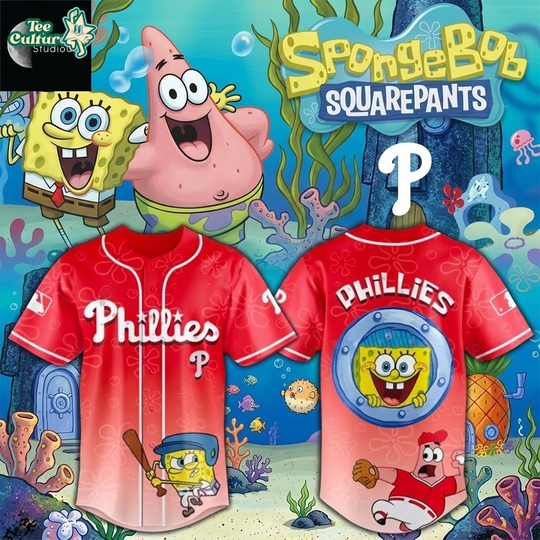 Philadelphia Phillies SpongeBob Home Run 2026 Special Baseball Jersey