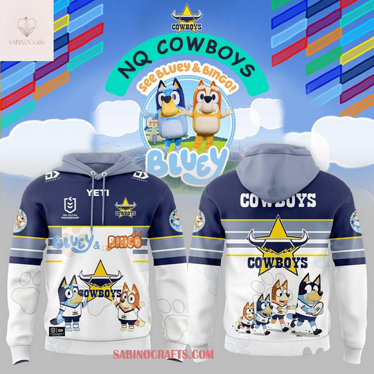 North Queensland Cowboys BlueyDad Day 2026 NRL Game Hoodie