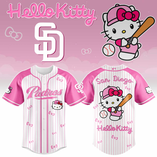 Discover San Diego Padres x Hello Kitty 2026 Limited Editions Jersey