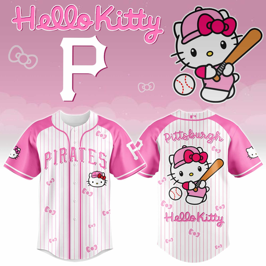 Discover Pittsburgh Pirates x Hello Kitty 2026 Limited Editions Jersey