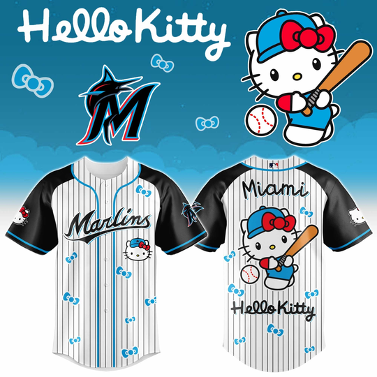Discover Miami Marlins x Hello Kitty 2026 Limited Editions Jersey