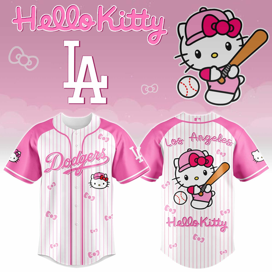 Discover Los Angeles Dodgers x Hello Kitty 2026 Limited Editions Jersey