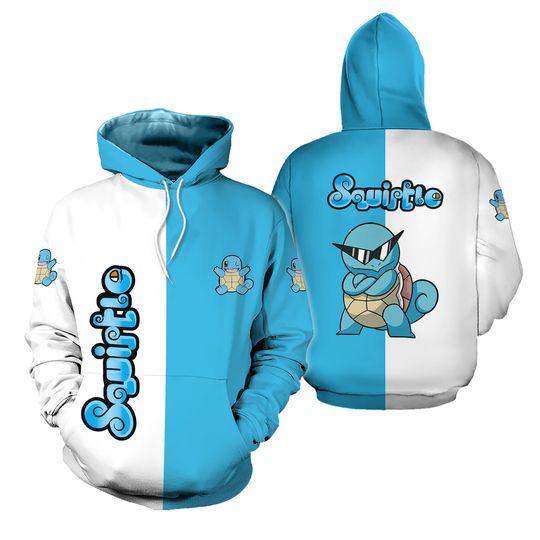 Squirtle Hoodie Shirt Japanese Anime Hoodie Shirt Gift