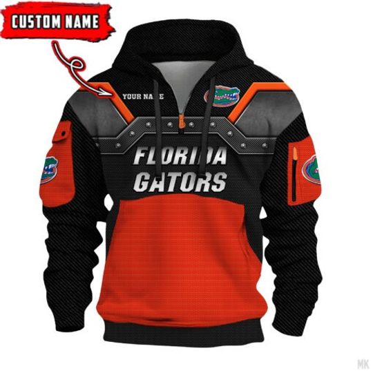 Florida Gators – 3D Quarter Zip Hoodie For Fans