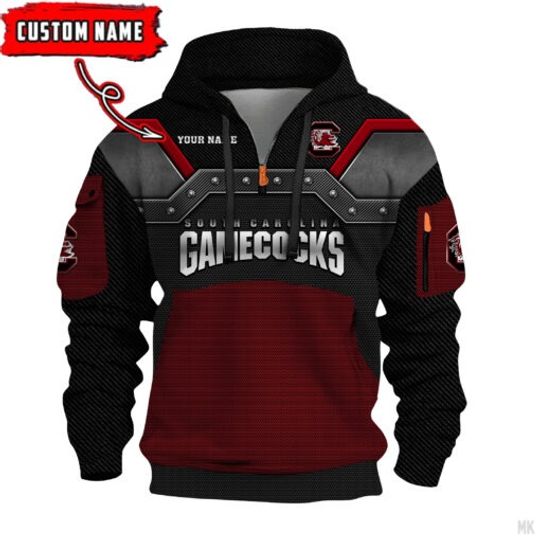 Discover South Carolina Gamecocks – 3D Quarter Zip Hoodie For Fans