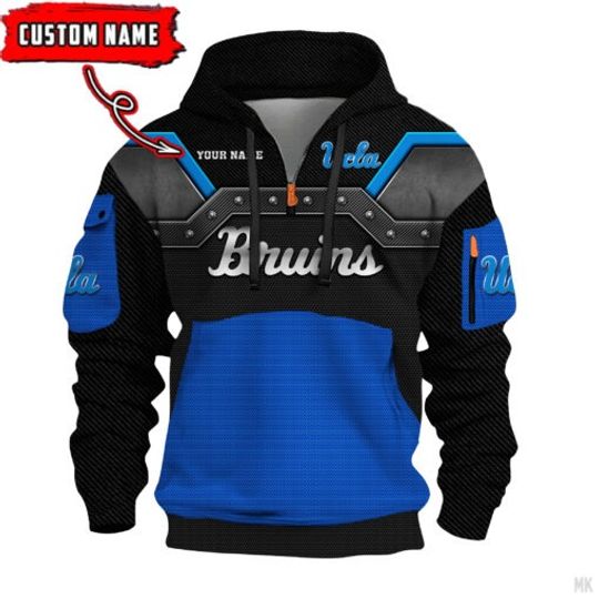 UCLA Bruins – 3D Quarter Zip Hoodie For Fans