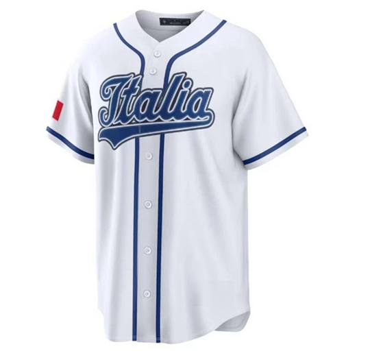 Discover Man's Italy Baseball White 2026 World Baseball Classic Home Stadium Jersey