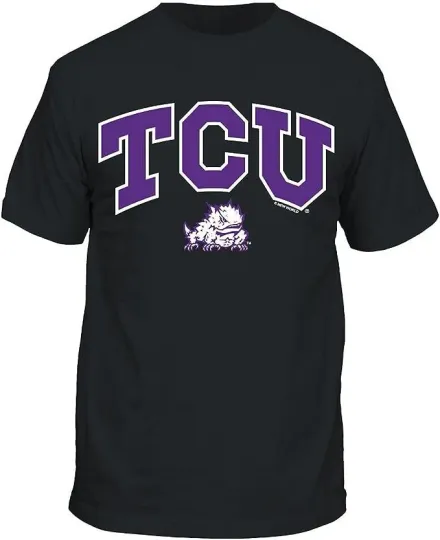 Discover TCU Horned Frogs Men's Black Collegiate T-Shirt