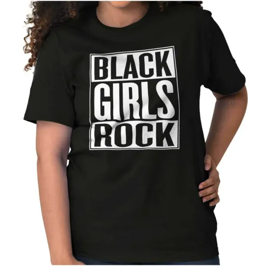Discover Black Girls Rock Strong POC Pride Graphic Crewneck T-Shirt