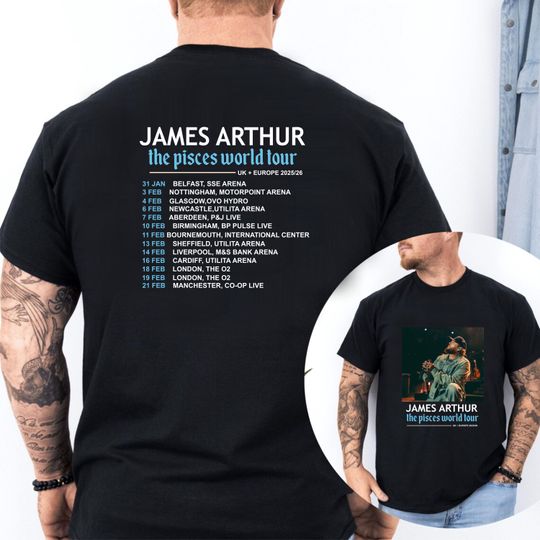 Discover Arthur Tour T-Shirt, Pisces World Tour Shirt, Music Lover Gift, Music Concert Tee