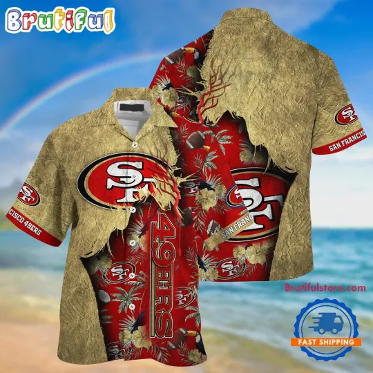 San Francisco 49ers Football Team Summer God Hawaiian Shirt For football Fans