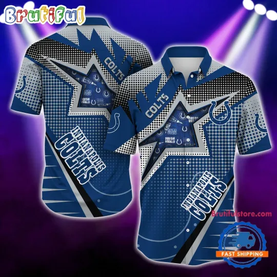 Discover Indianapolis Colts Special Football Team Star Hawaiian Shirt For football Fans