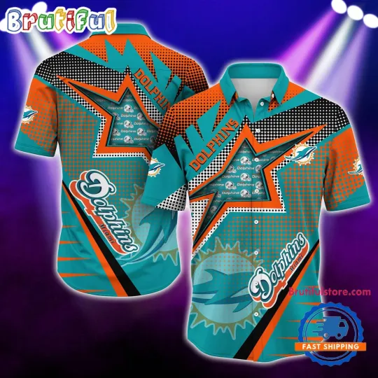 Miami Dolphins Special Football Team Star Hawaiian Shirt For football Fans