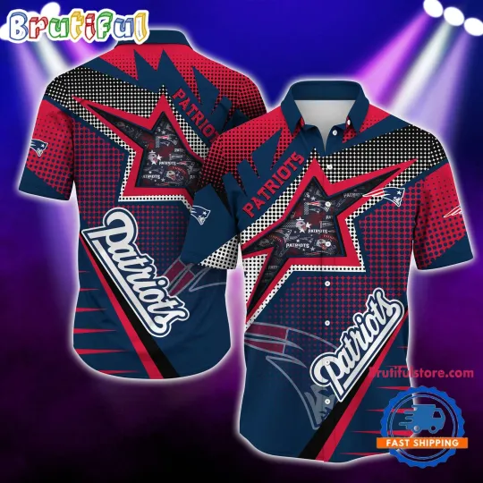 Discover New England Patriots Special Football Team Star Hawaiian Shirt For football Fans