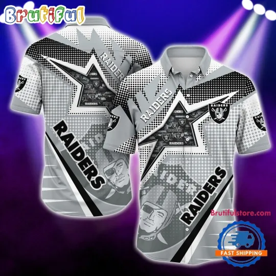 Discover Las Vegas Raiders Special Football Team Star Hawaiian Shirt For football Fans