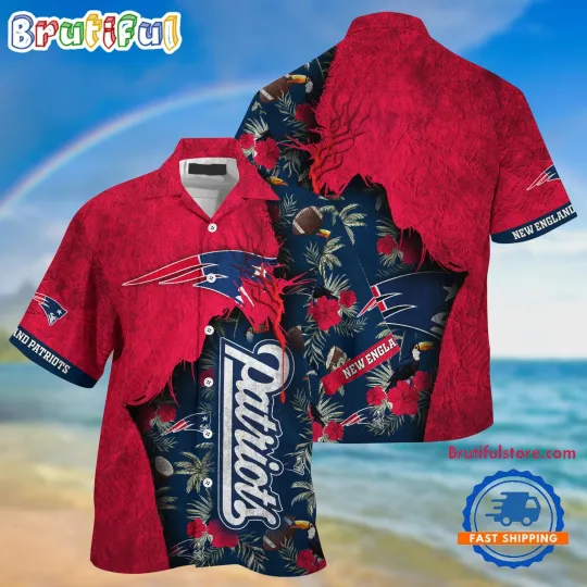 Discover New England Patriots Football Team Summer God Hawaiian Shirt For football Fans