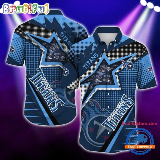 Discover Tennessee Titans Special Football Team Star Hawaiian Shirt For football Fans