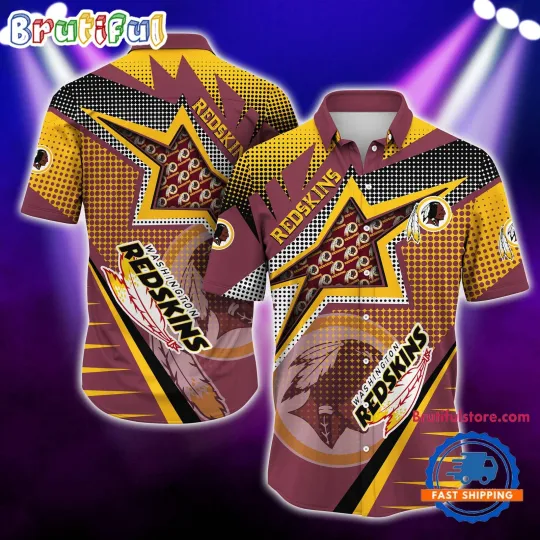 Discover Washington Redskins Special Football Team Star Hawaiian Shirt For football Fans